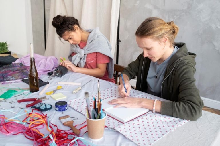 young-adult-reusing-fabric-material